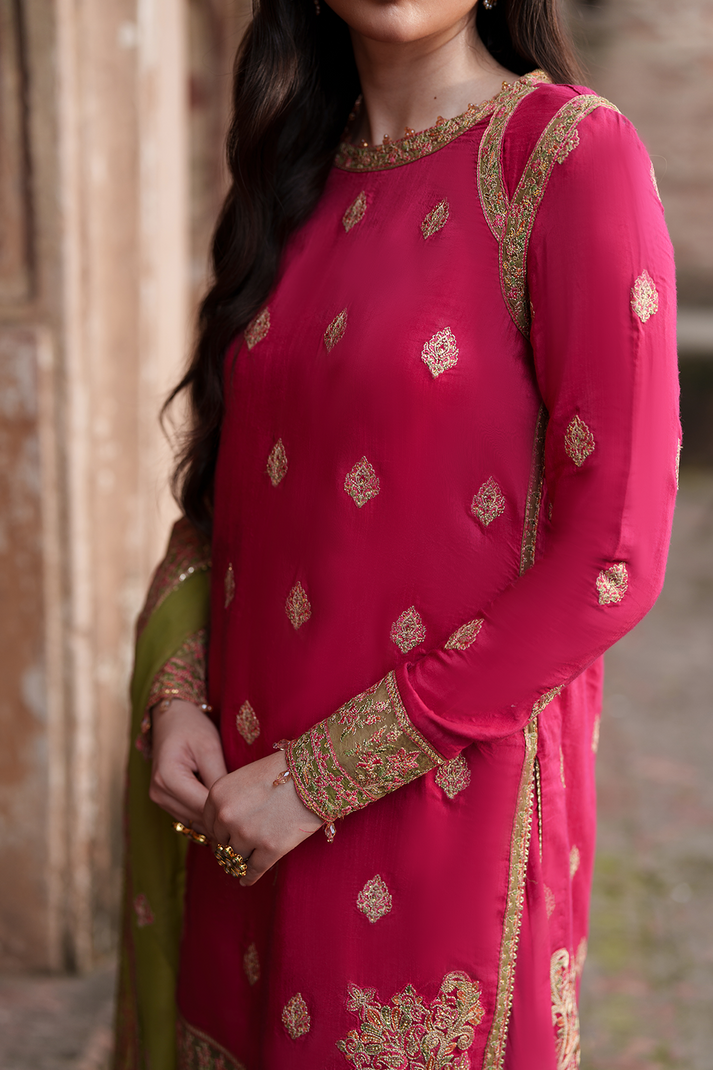 Saad Shaikh | Zaria Festive Pret 25 | CELESTE - by Libasekhas UK - Registered Vendor of : Saad Sheikh - 100% Original Designer Dress