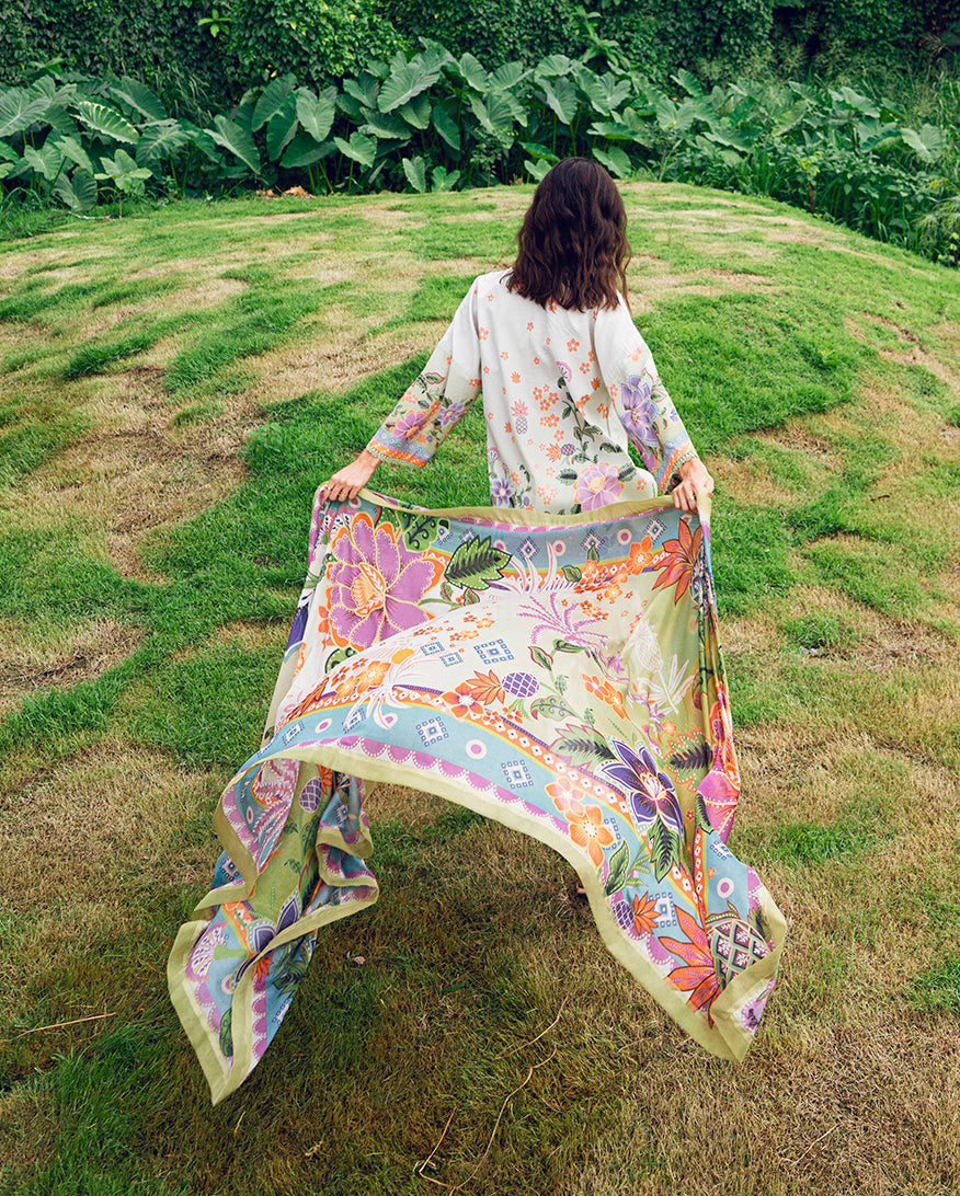 Roheenaz | Garden Veal Printed Lawn 25 | Melon Muse - by - Libasekhas UK - Registered Vendor of : Roheenaz - 100% Original Designer Dresss