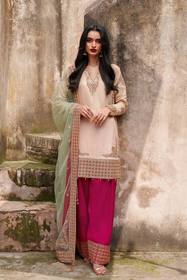 Saad Shaikh | Zaria Festive Pret 25 | SIERRA - by Libasekhas UK - Registered Vendor of : Saad Shaikh - 100% Original Designer Dress