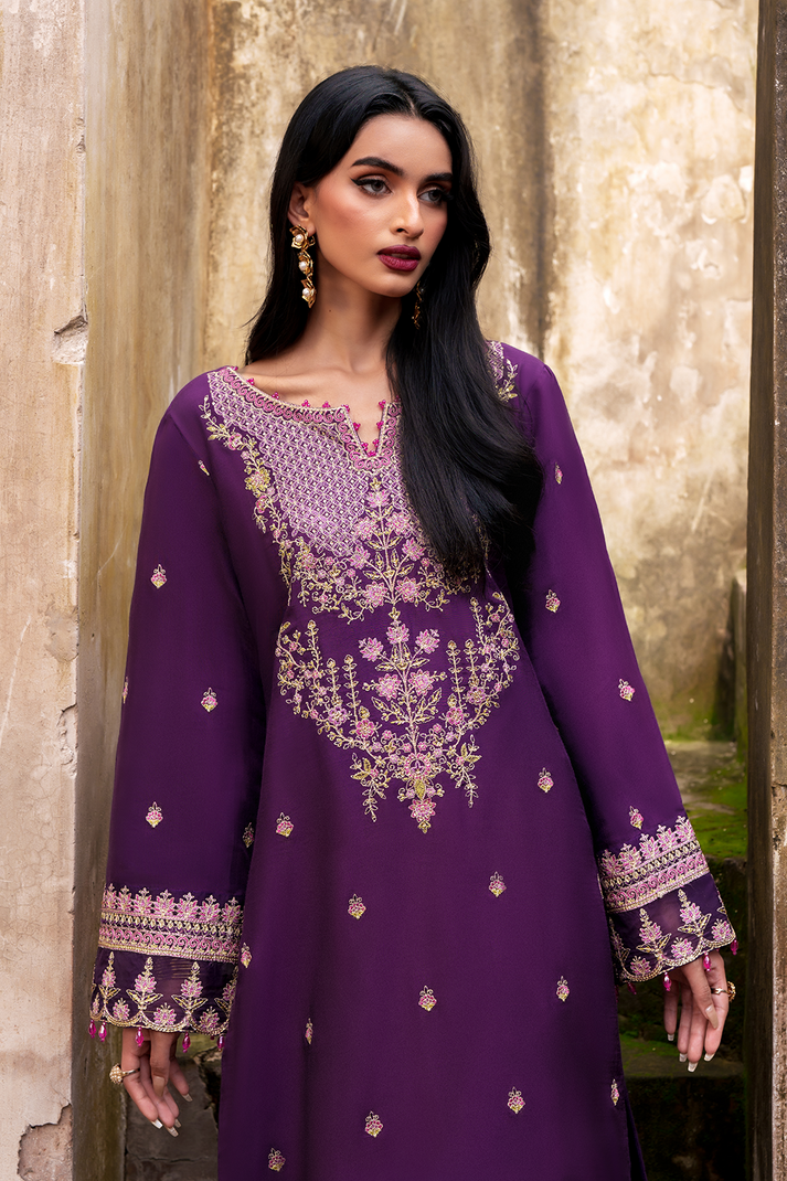 Saad Shaikh | Zaria Festive Pret 25 | RAVEN - by Libasekhas UK - Registered Vendor of : Saad Shaikh - 100% Original Designer Dress