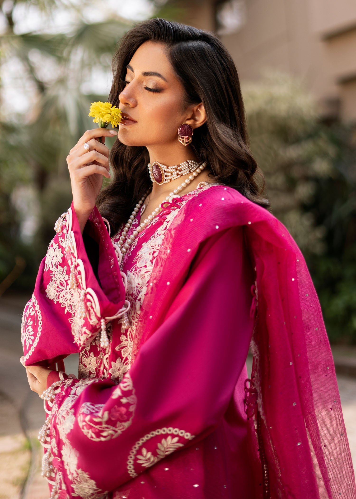 Fozia Khalid | Blossom Festive Lawn 25 | Peonies - by - Libasekhas UK - Registered Vendor of : Fozia Khalid - 100% Original Designer Dresss