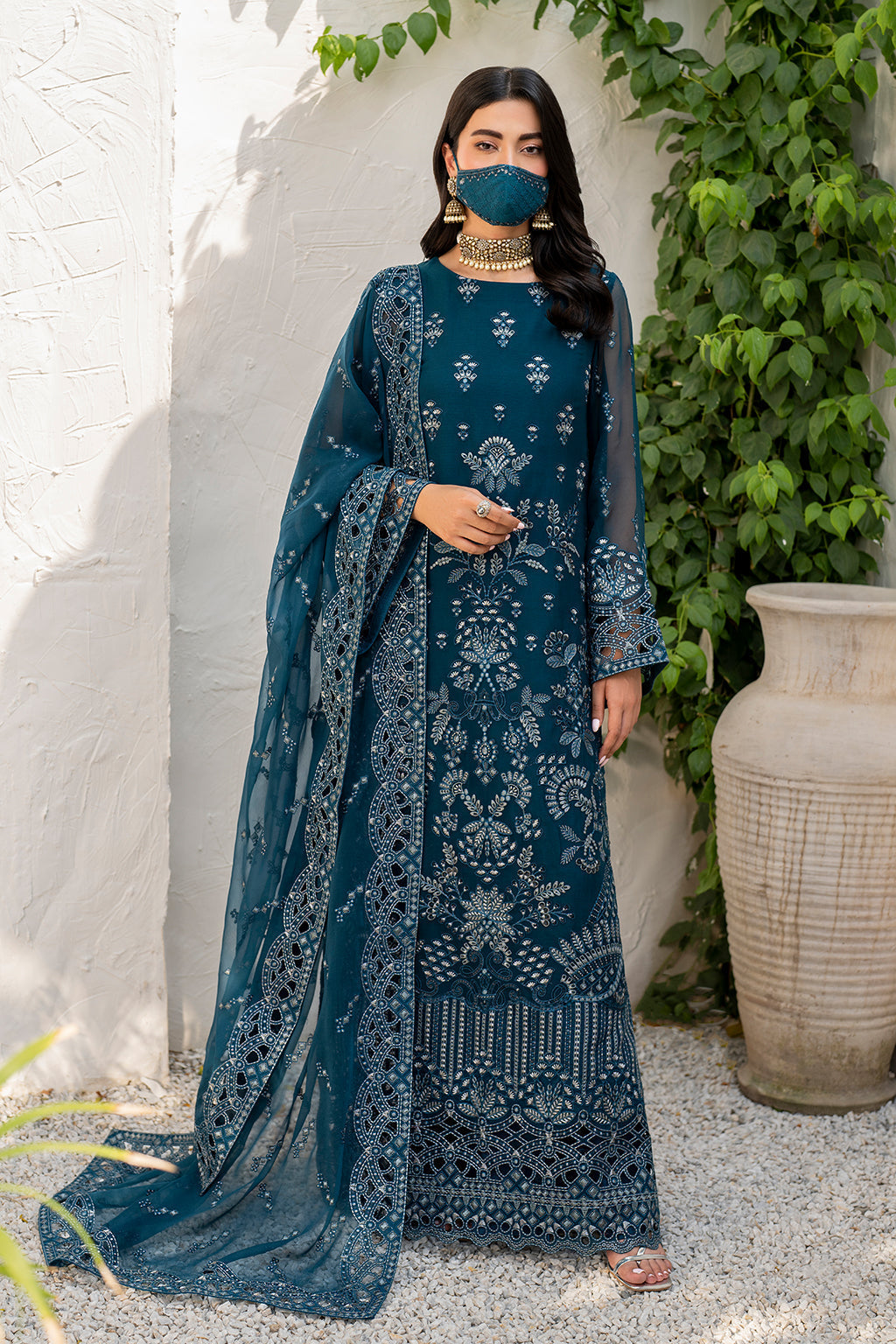 Flossie | Naqsh Formals | S-1410 - by - Libasekhas UK - Registered Vendor of : Flossie - 100% Original Designer Dresss
