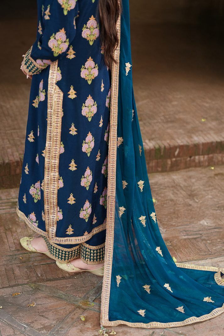 Saad Shaikh | Zaria Festive Pret 25 | SAPPHIRE - by Libasekhas UK - Registered Vendor of : Saad Shaikh - 100% Original Designer Dress