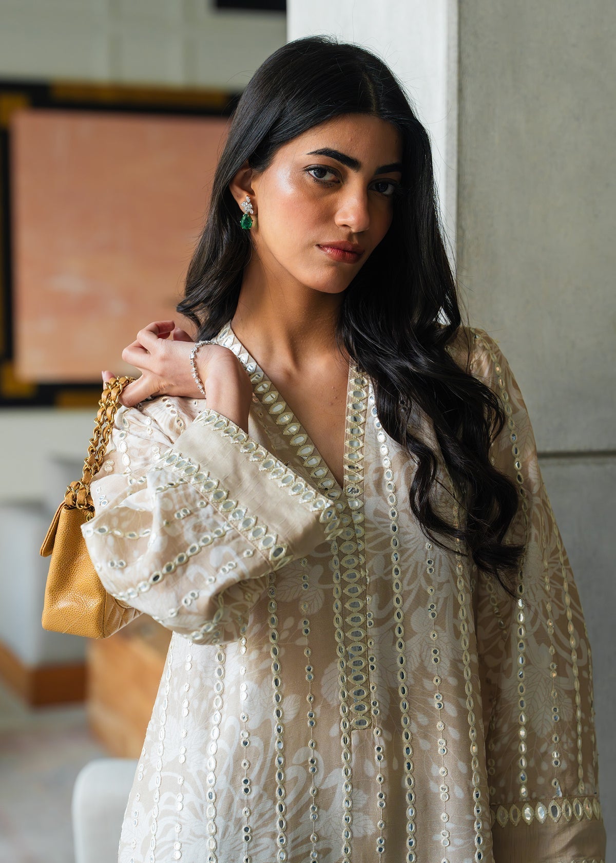 Mahgul | Mahsa Formals | Moonlit Sand - by Libasekhas UK - Registered Vendor of : Mahgul - 100% Original Designer Dress