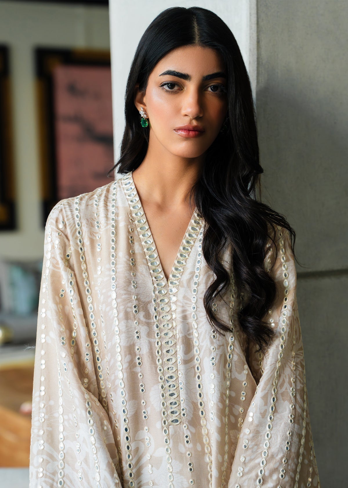 Mahgul | Mahsa Formals | Moonlit Sand - by Libasekhas UK - Registered Vendor of : Mahgul - 100% Original Designer Dress