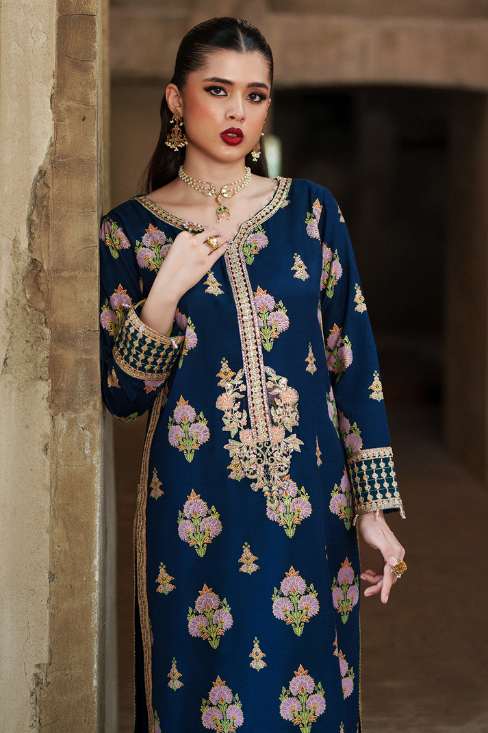 Saad Shaikh | Zaria Festive Pret 25 | SAPPHIRE - by Libasekhas UK - Registered Vendor of : Saad Shaikh - 100% Original Designer Dress