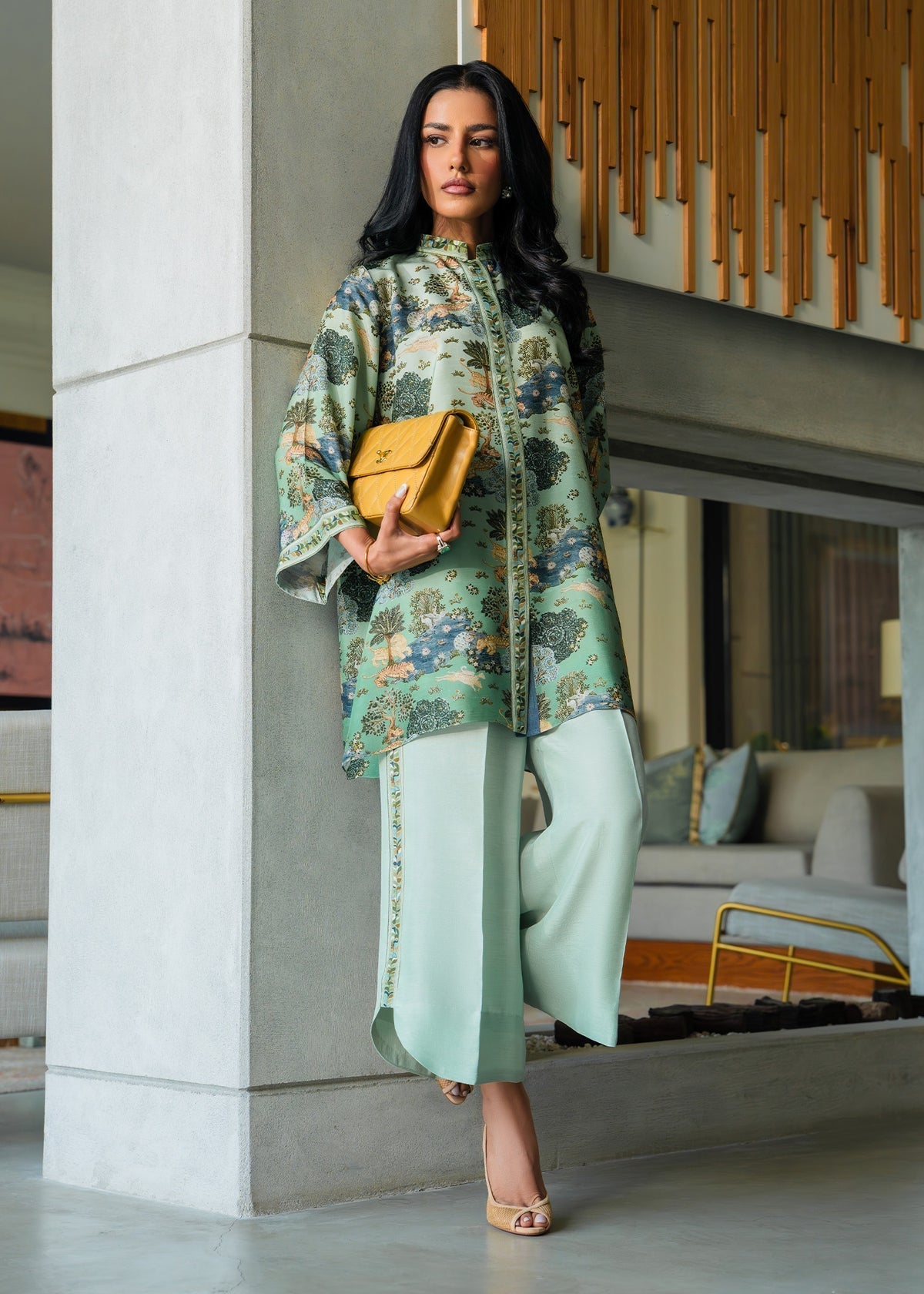Mahgul | Mahsa Formals | Mint Whisper - by Libasekhas UK - Registered Vendor of : Mahgul - 100% Original Designer Dress