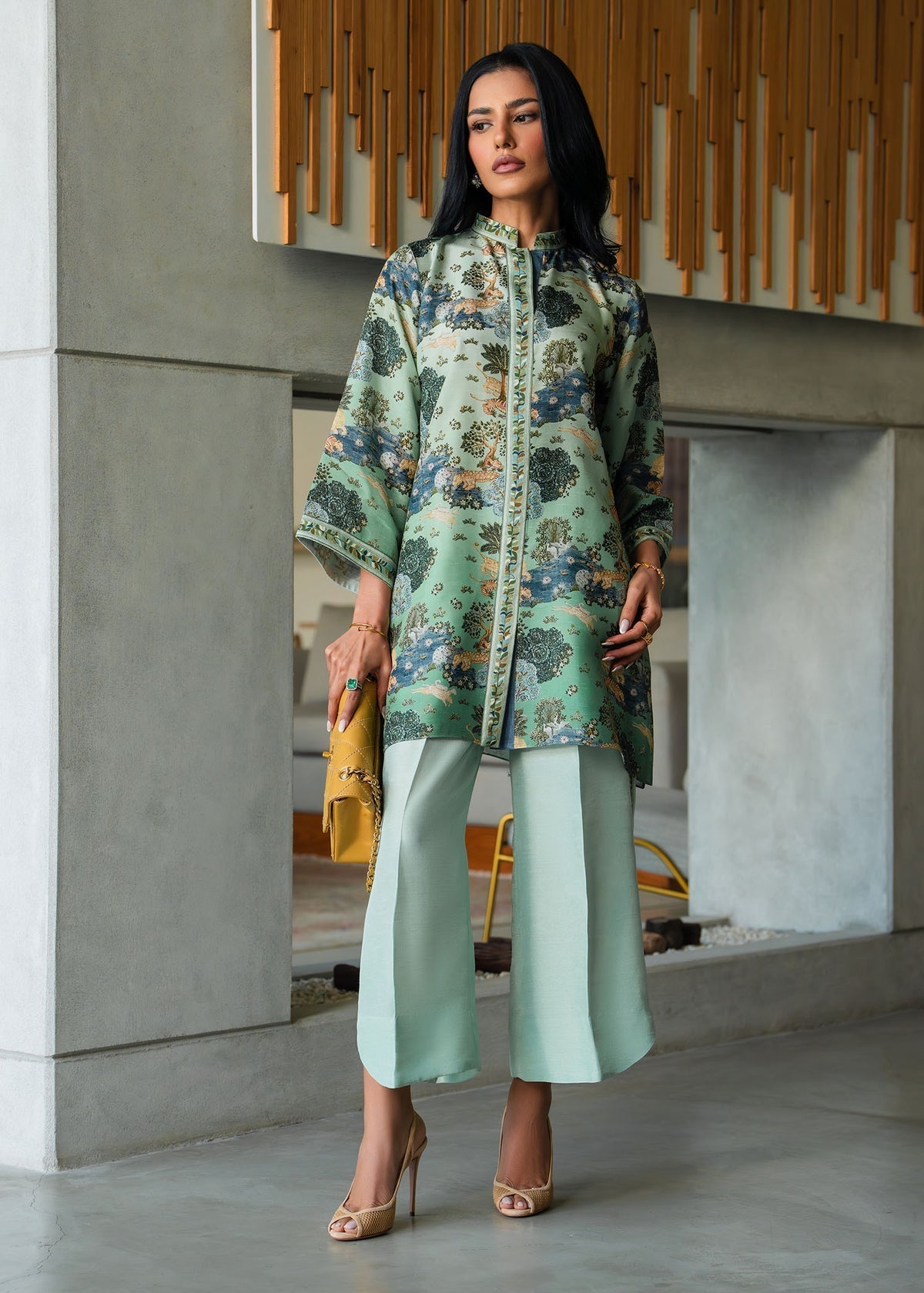 Mahgul | Mahsa Formals | Mint Whisper - by Libasekhas UK - Registered Vendor of : Mahgul - 100% Original Designer Dress