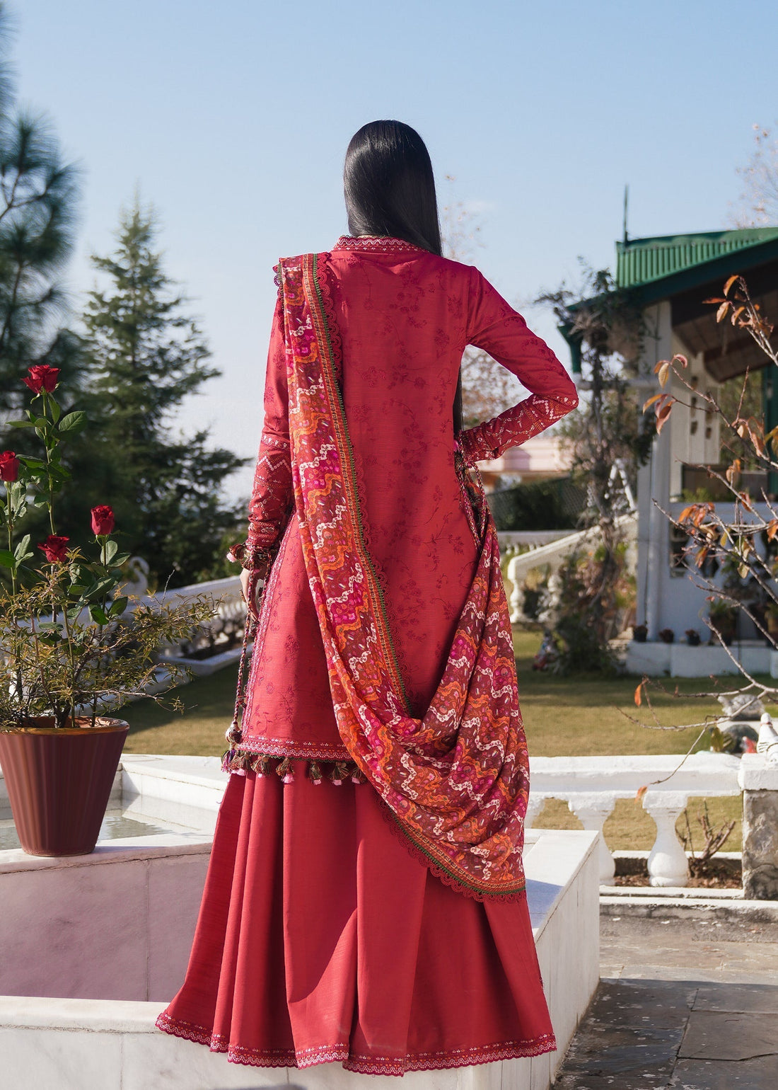 Hussain Rehar | Winter Shawl 24 | Mana - by - Libasekhas UK - Registered Vendor of : Hussain Rehar - 100% Original Designer Dresss