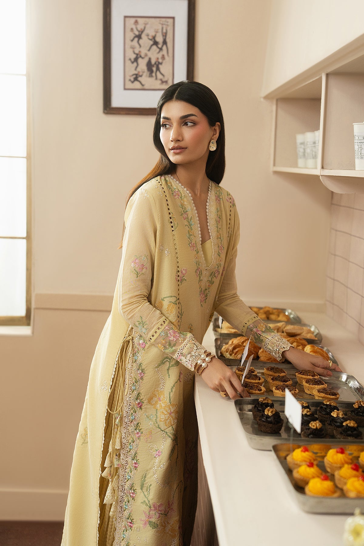 Ayzel | The Brewed 26 | Crema - by Libasekhas UK - Registered Vendor of : Ayzel - 100% Original Designer Dress