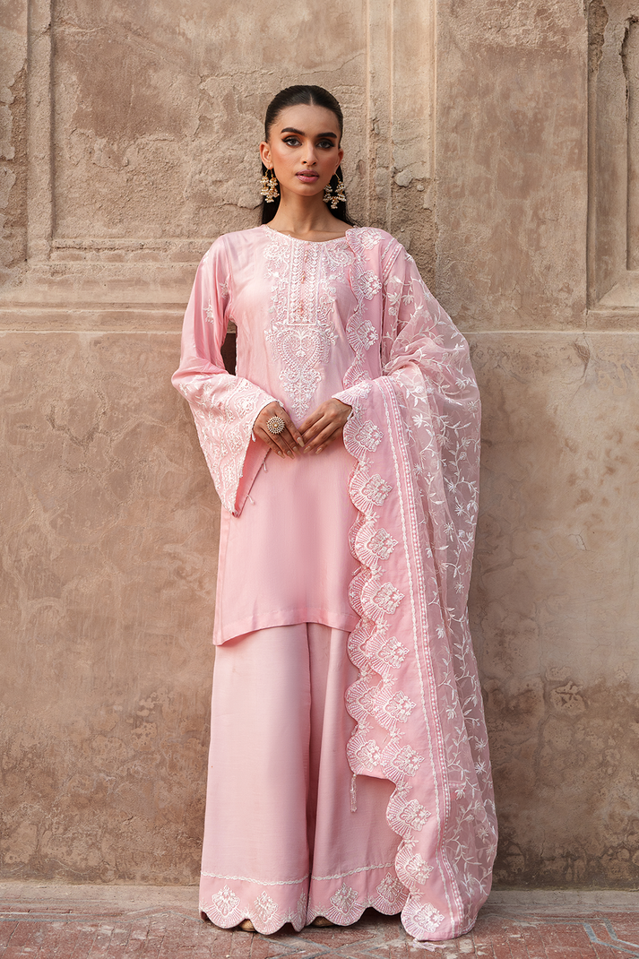 Saad Shaikh | Zaria Festive Pret 25 | BLUSH - by Libasekhas UK - Registered Vendor of : Saad Shaikh - 100% Original Designer Dress