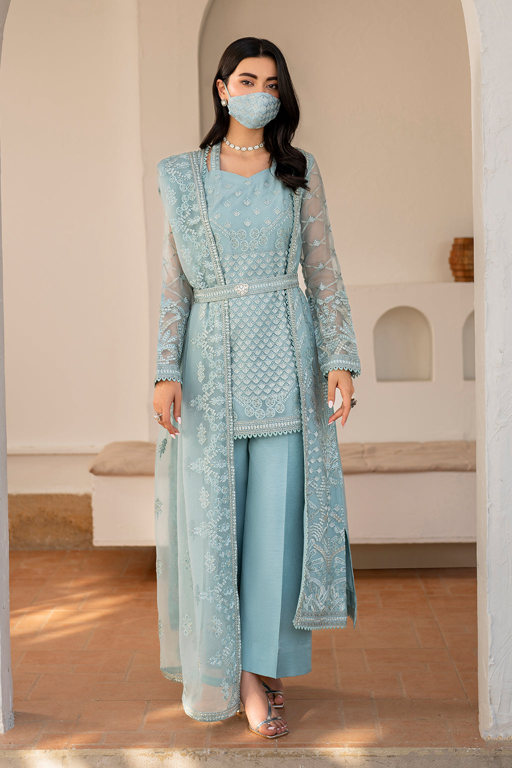 Flossie | Naqsh Formals | S-1405 (B) - by - Libasekhas UK - Registered Vendor of : Flossie - 100% Original Designer Dresss