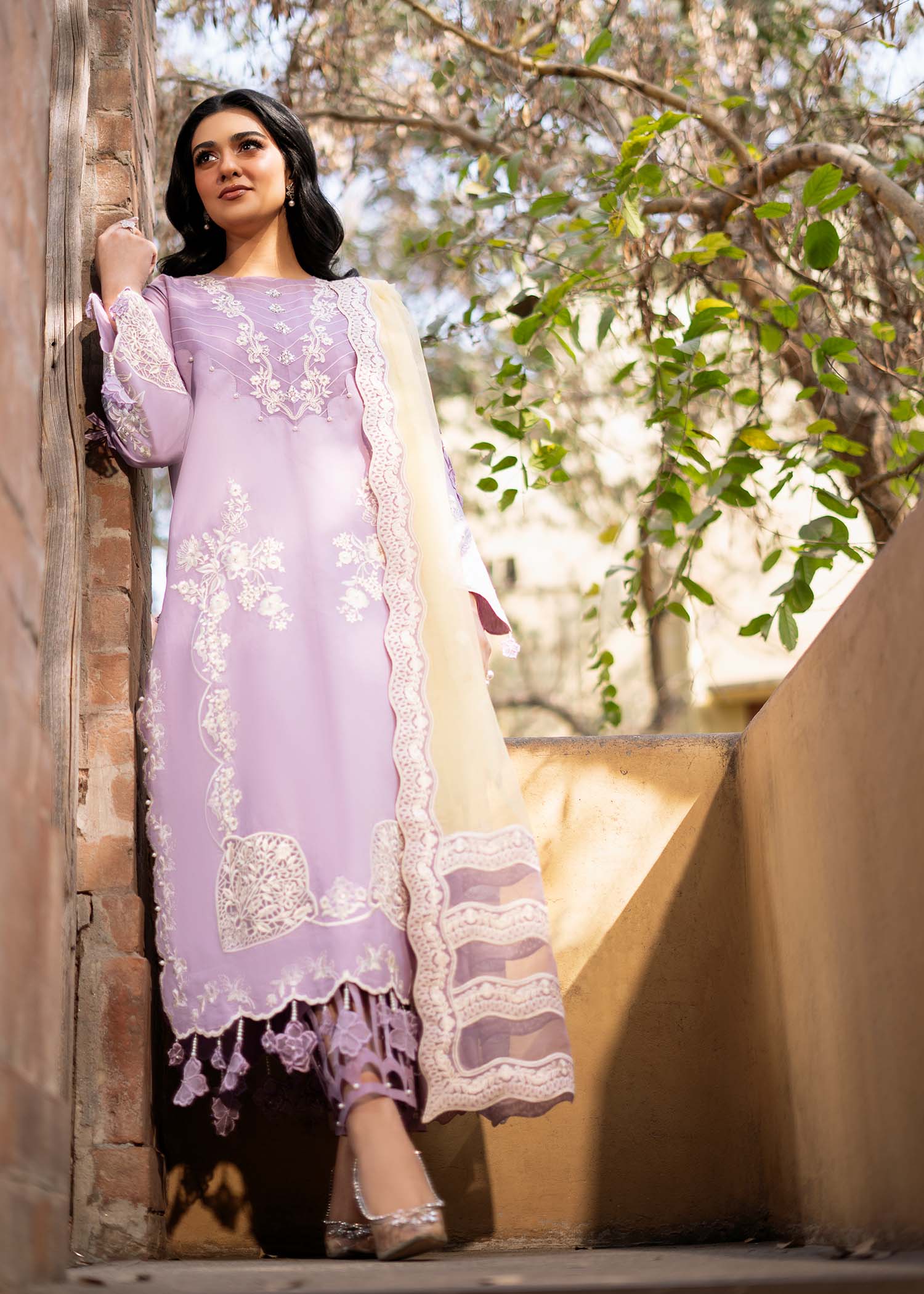 Fozia Khalid | Blossom Festive Lawn 25 | Iris - by - Libasekhas UK - Registered Vendor of : Fozia Khalid - 100% Original Designer Dresss