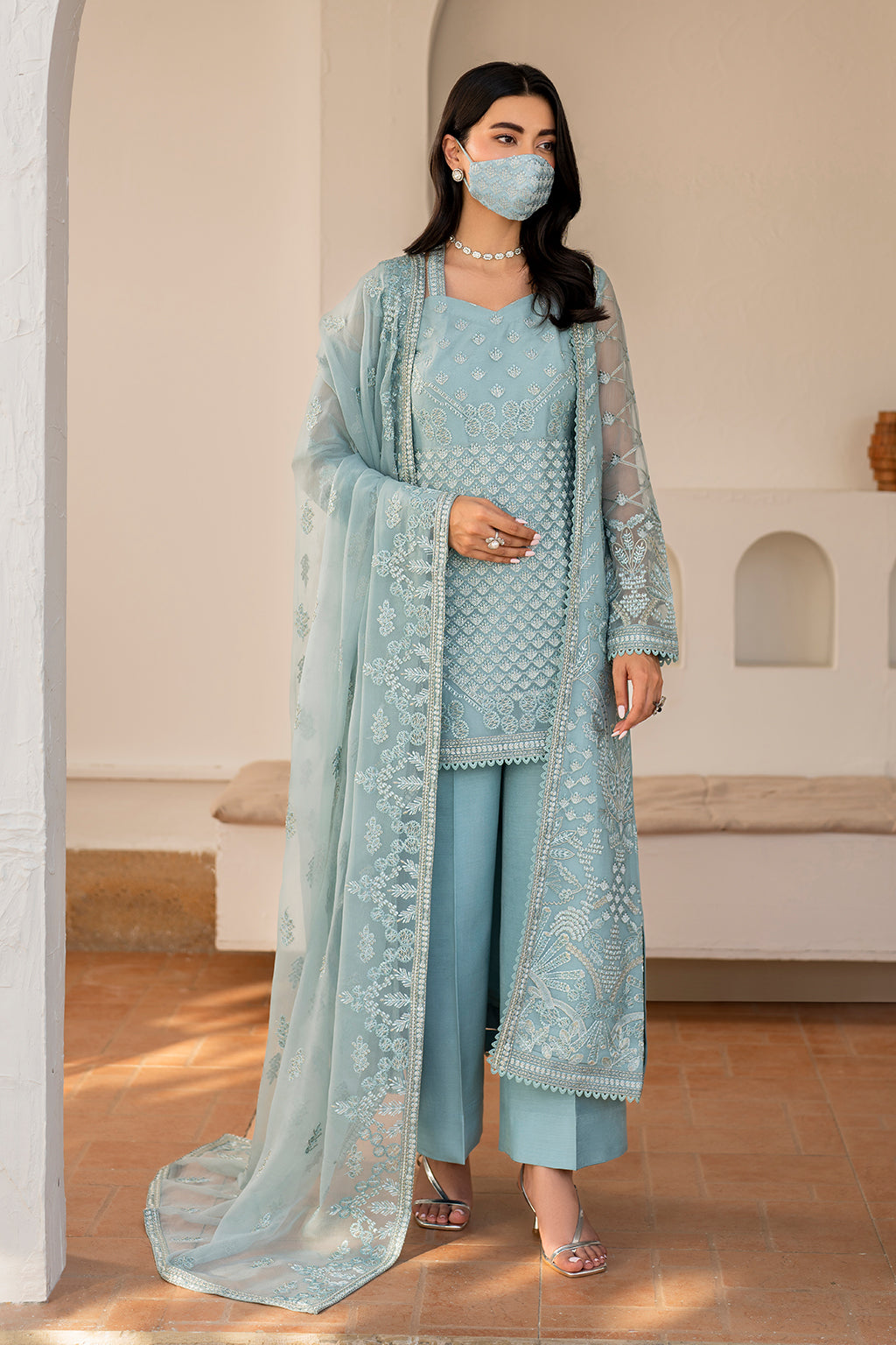 Flossie | Naqsh Formals | S-1405 (B) - by - Libasekhas UK - Registered Vendor of : Flossie - 100% Original Designer Dresss