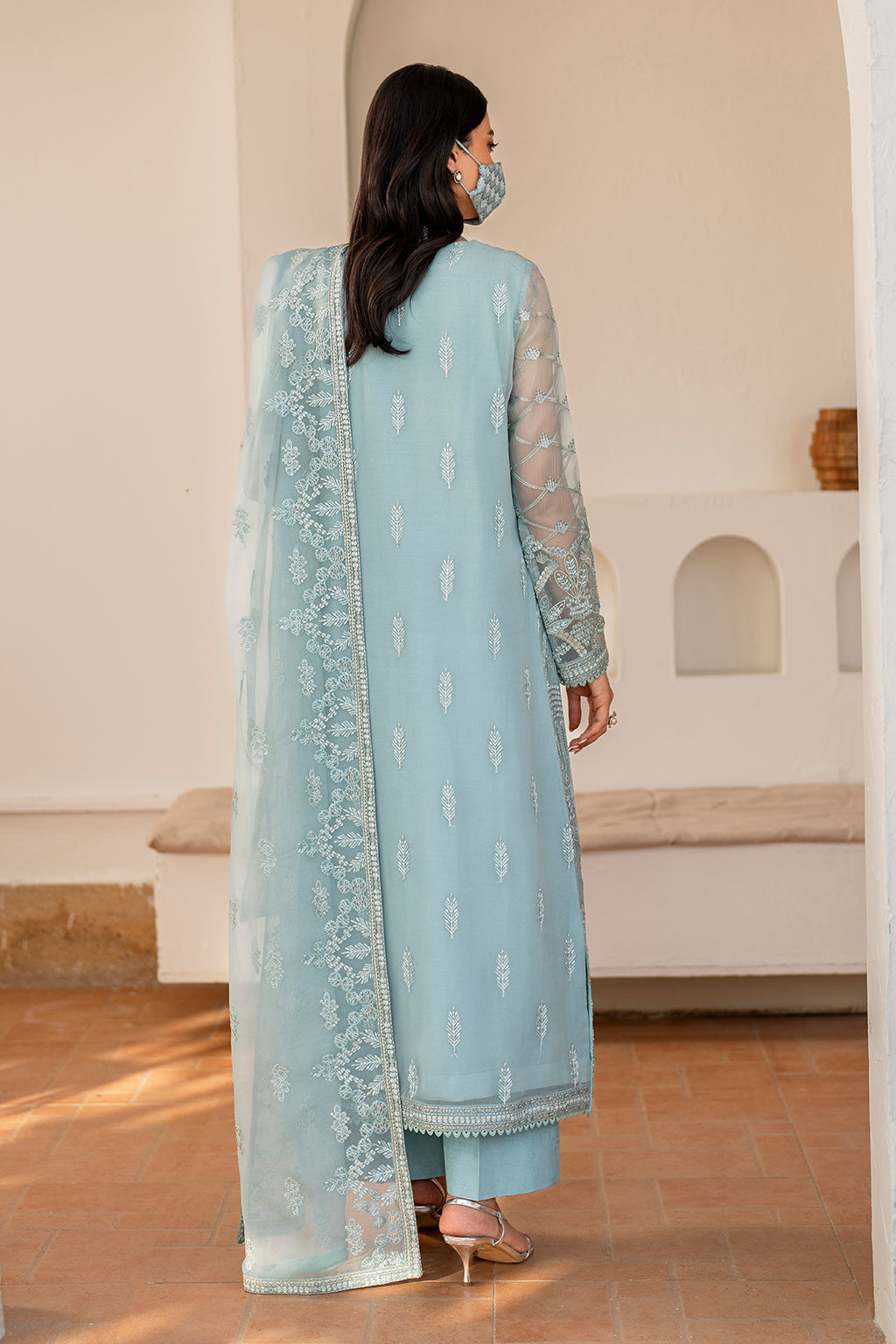 Flossie | Naqsh Formals | S-1405 (B) - by - Libasekhas UK - Registered Vendor of : Flossie - 100% Original Designer Dresss