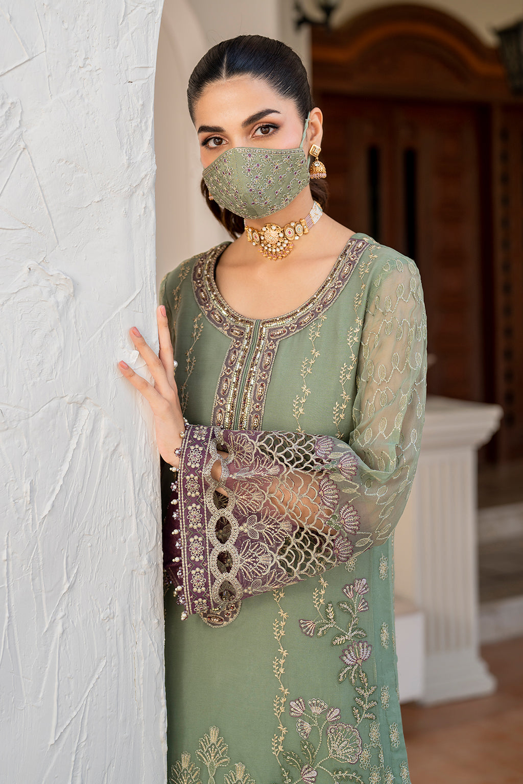 Flossie | Naqsh Formals | S-1406 - by - Libasekhas UK - Registered Vendor of : Flossie - 100% Original Designer Dresss