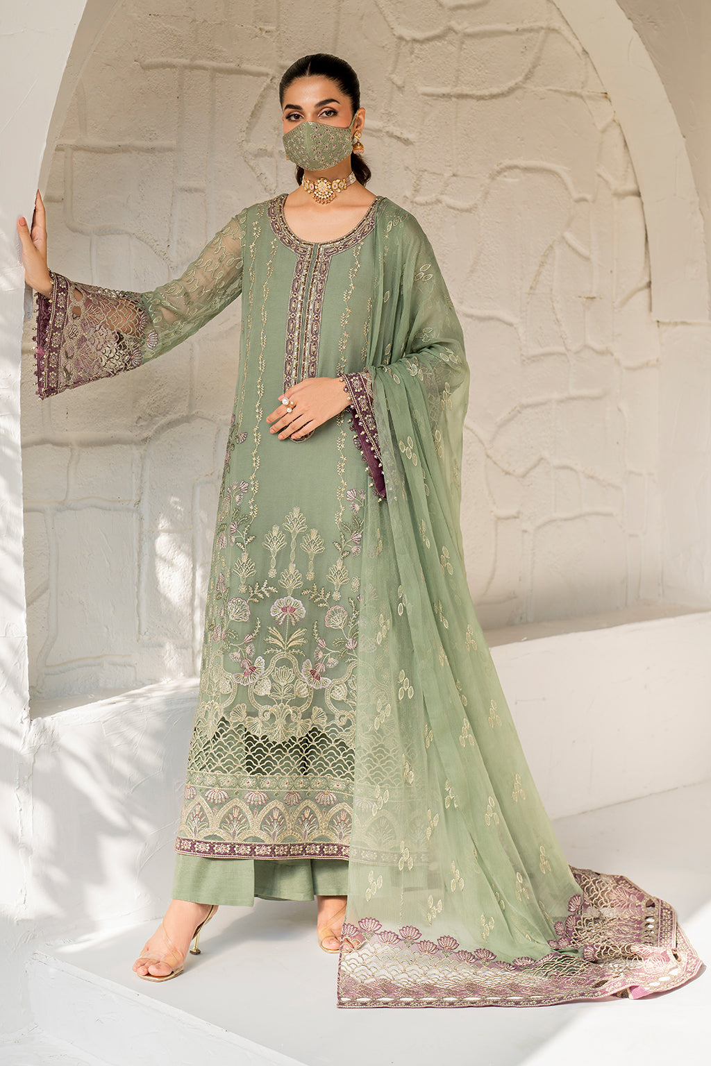Flossie | Naqsh Formals | S-1406 - by - Libasekhas UK - Registered Vendor of : Flossie - 100% Original Designer Dresss
