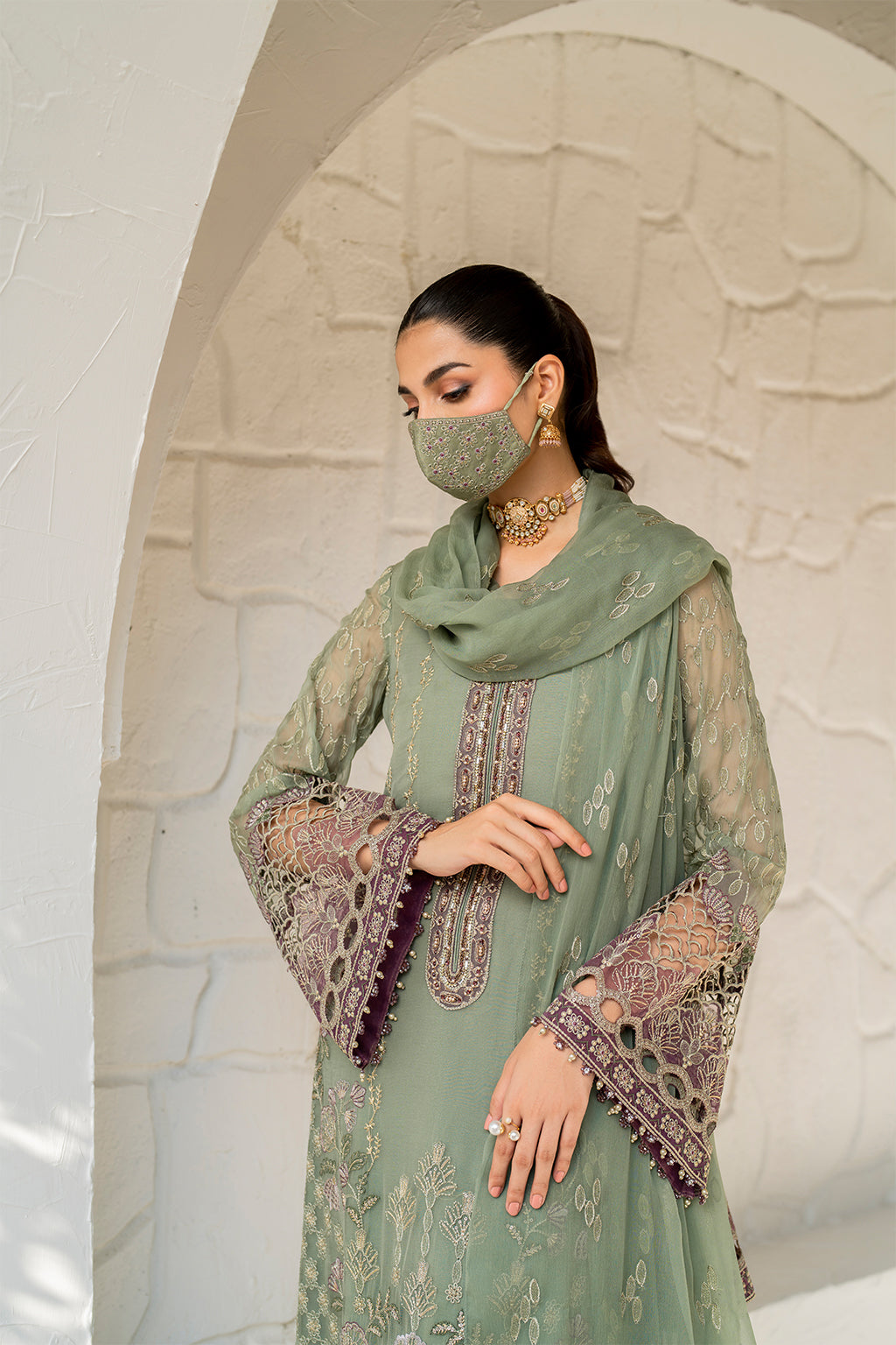 Flossie | Naqsh Formals | S-1406 - by - Libasekhas UK - Registered Vendor of : Flossie - 100% Original Designer Dresss