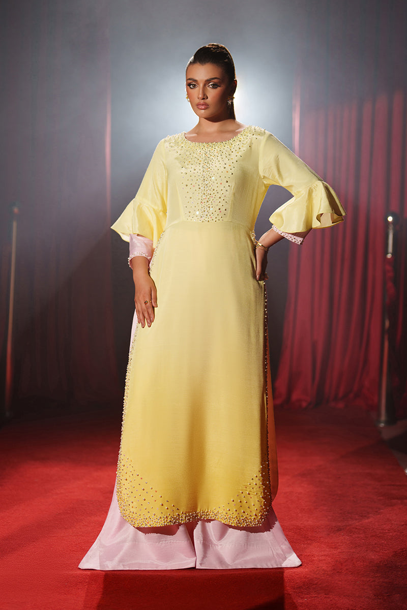 Fozia Khalid | Ombre Luxe | Sunset - by Libasekhas UK - Registered Vendor of : Fozia Khalid - 100% Original Designer Dress