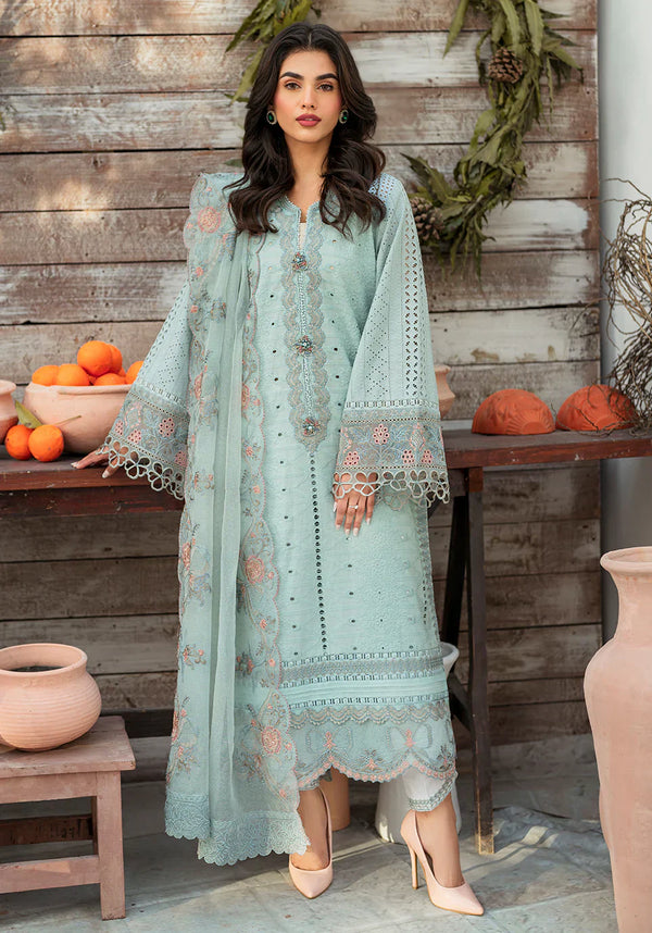 Zarqash | Belle Ame 24 | BL 009 BLEU VERT - by - Libasekhas UK - Registered Vendor of : Zarqash - 100% Original Designer Dresss