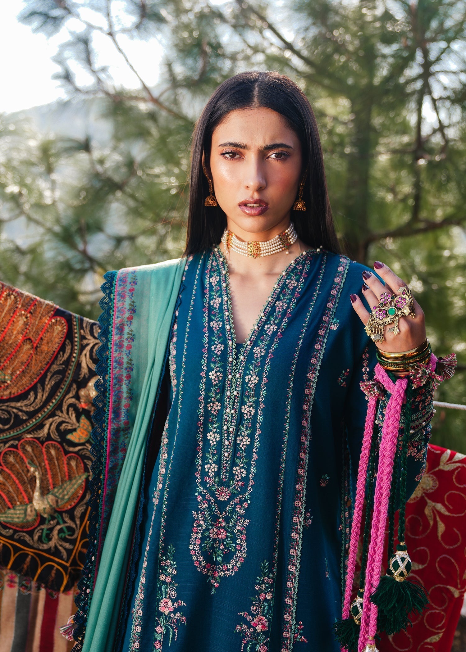 Hussain Rehar | Winter Shawl 24 | Jamil - by - Libasekhas UK - Registered Vendor of : Hussain Rehar - 100% Original Designer Dresss