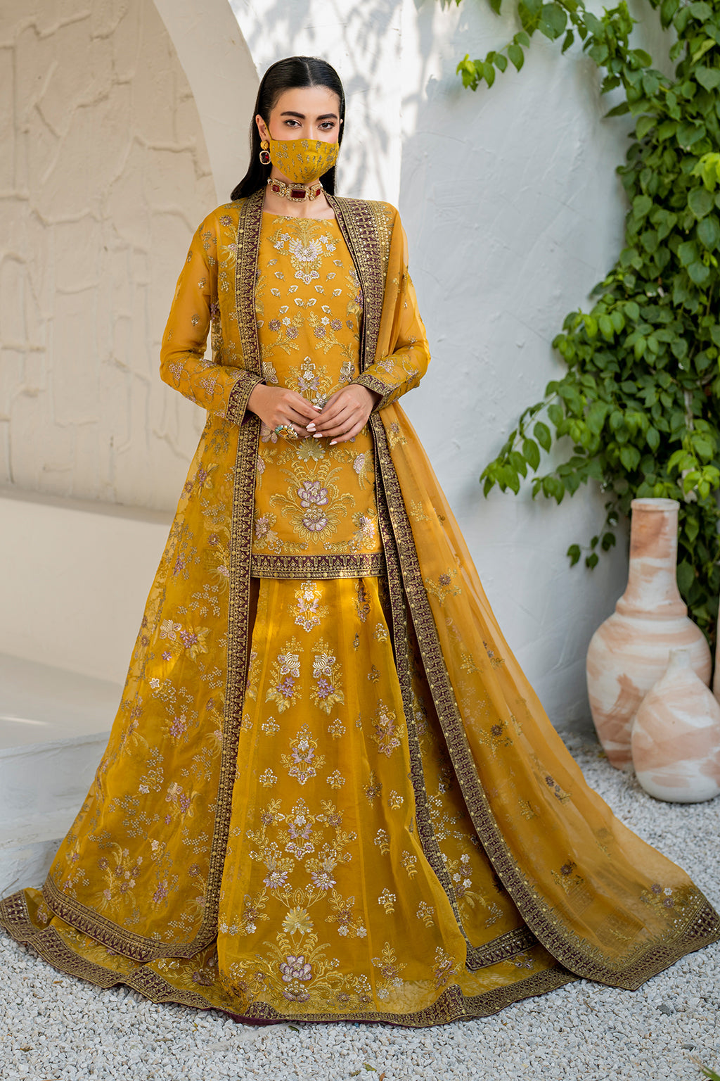 Flossie | Naqsh Formals | S-1404 (B) - by - Libasekhas UK - Registered Vendor of : Flossie - 100% Original Designer Dresss