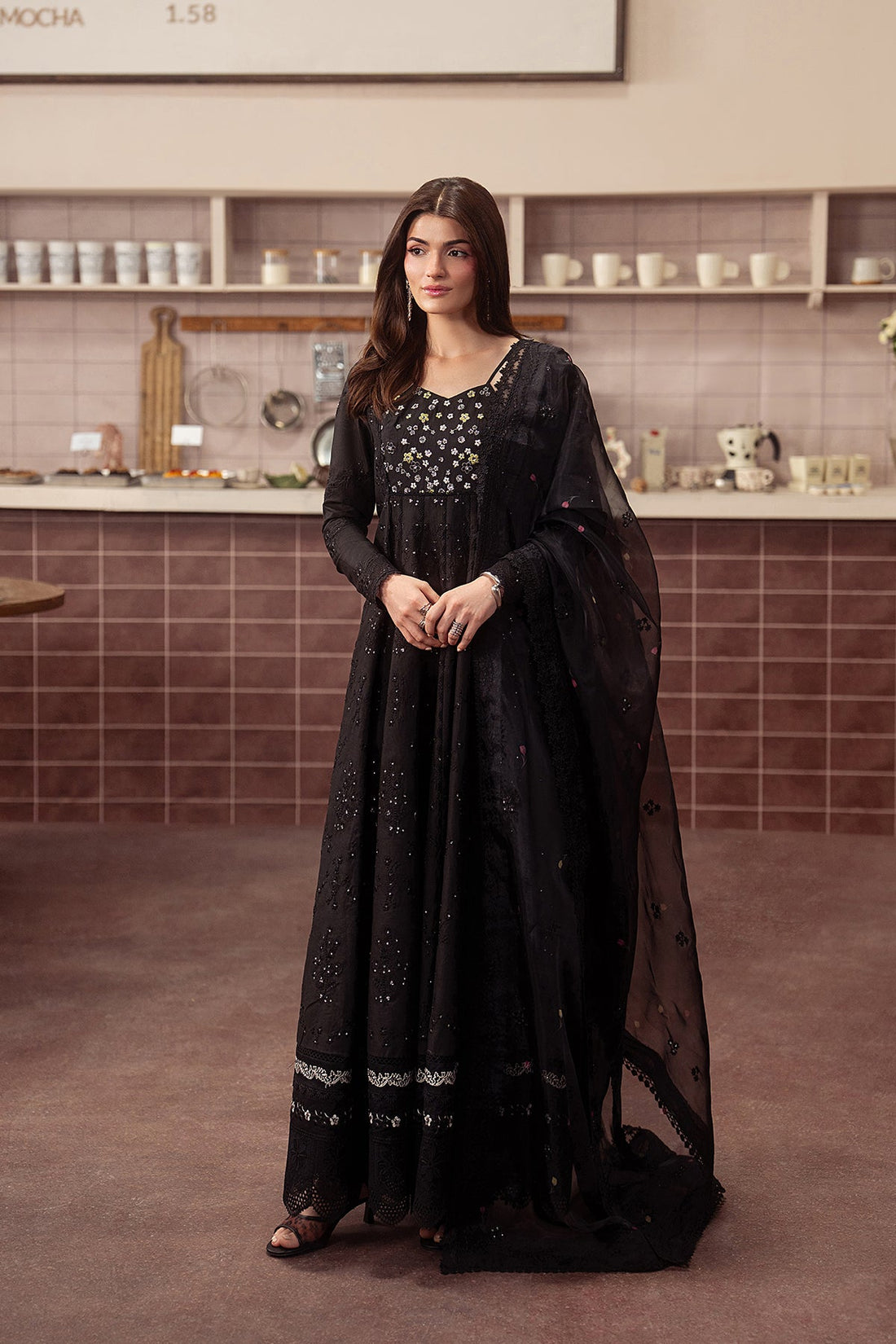 Ayzel | The Brewed 26 | Sepia - by Libasekhas UK - Registered Vendor of : Ayzel - 100% Original Designer Dress