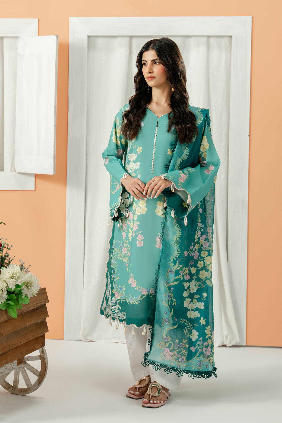 Zarposh | Sundaze Luxe Pret | Lazuli - by Libasekhas UK - Registered Vendor of : Zarposh - 100% Original Designer Dress