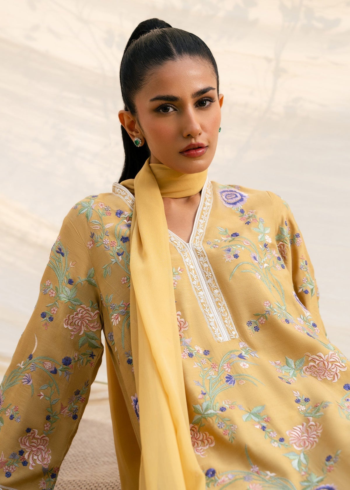 Mahgul | Ambi Bagh Silk Edit | Zarnish - by Libasekhas - Registered Vendor of : Mahgul - 100% Original Designer Dress