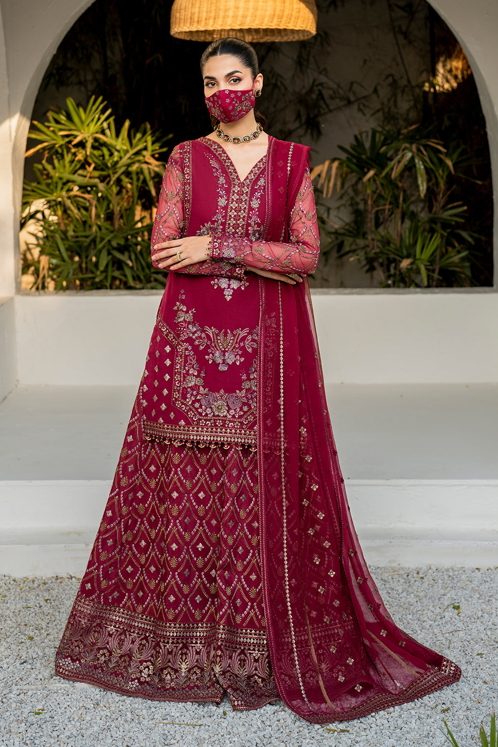 Flossie | Naqsh Formals | S-1402 (B) - by - Libasekhas UK - Registered Vendor of : Flossie - 100% Original Designer Dresss
