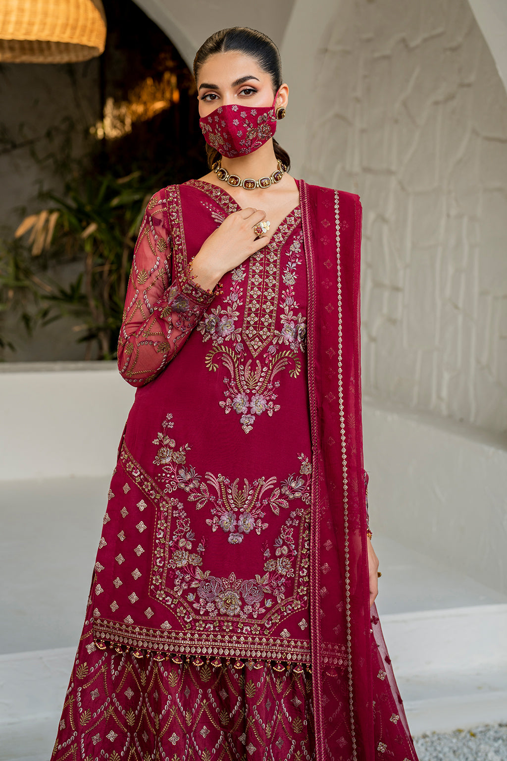 Flossie | Naqsh Formals | S-1402 (B) - by - Libasekhas UK - Registered Vendor of : Flossie - 100% Original Designer Dresss