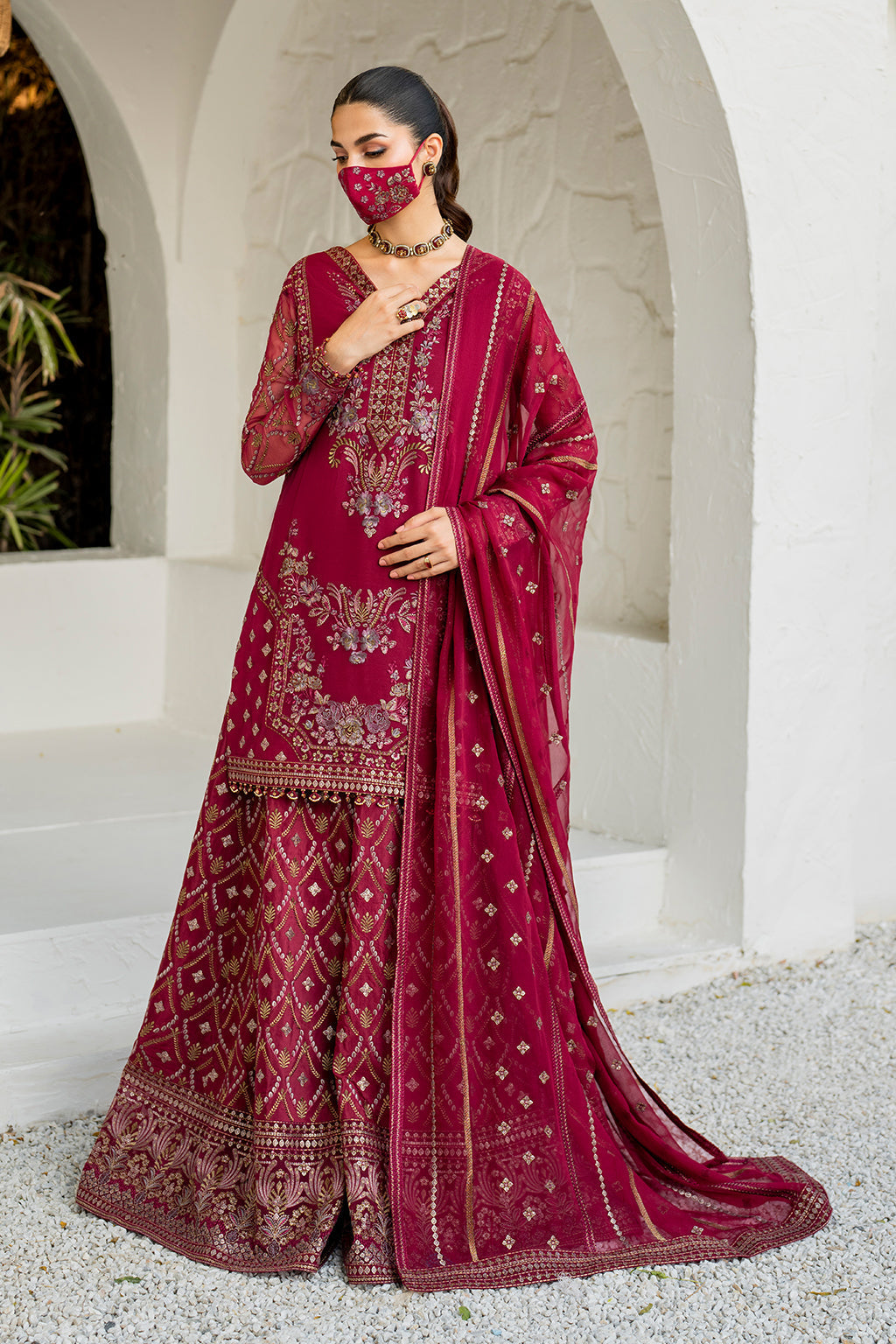Flossie | Naqsh Formals | S-1402 (B) - by - Libasekhas UK - Registered Vendor of : Flossie - 100% Original Designer Dresss