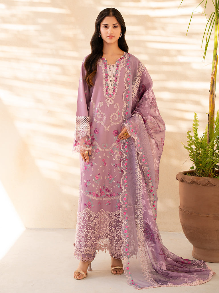 Rajbari | Jahaan Premium Festive Lawn | SILA (Jahan) 3-B - by - Libasekhas UK - Registered Vendor of : Rajbari - 100% Original Designer Dresss