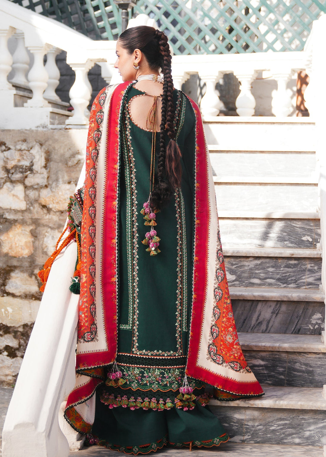 Hussain Rehar | Winter Shawl 24 | Masarrah - by - Libasekhas UK - Registered Vendor of : Hussain Rehar - 100% Original Designer Dresss