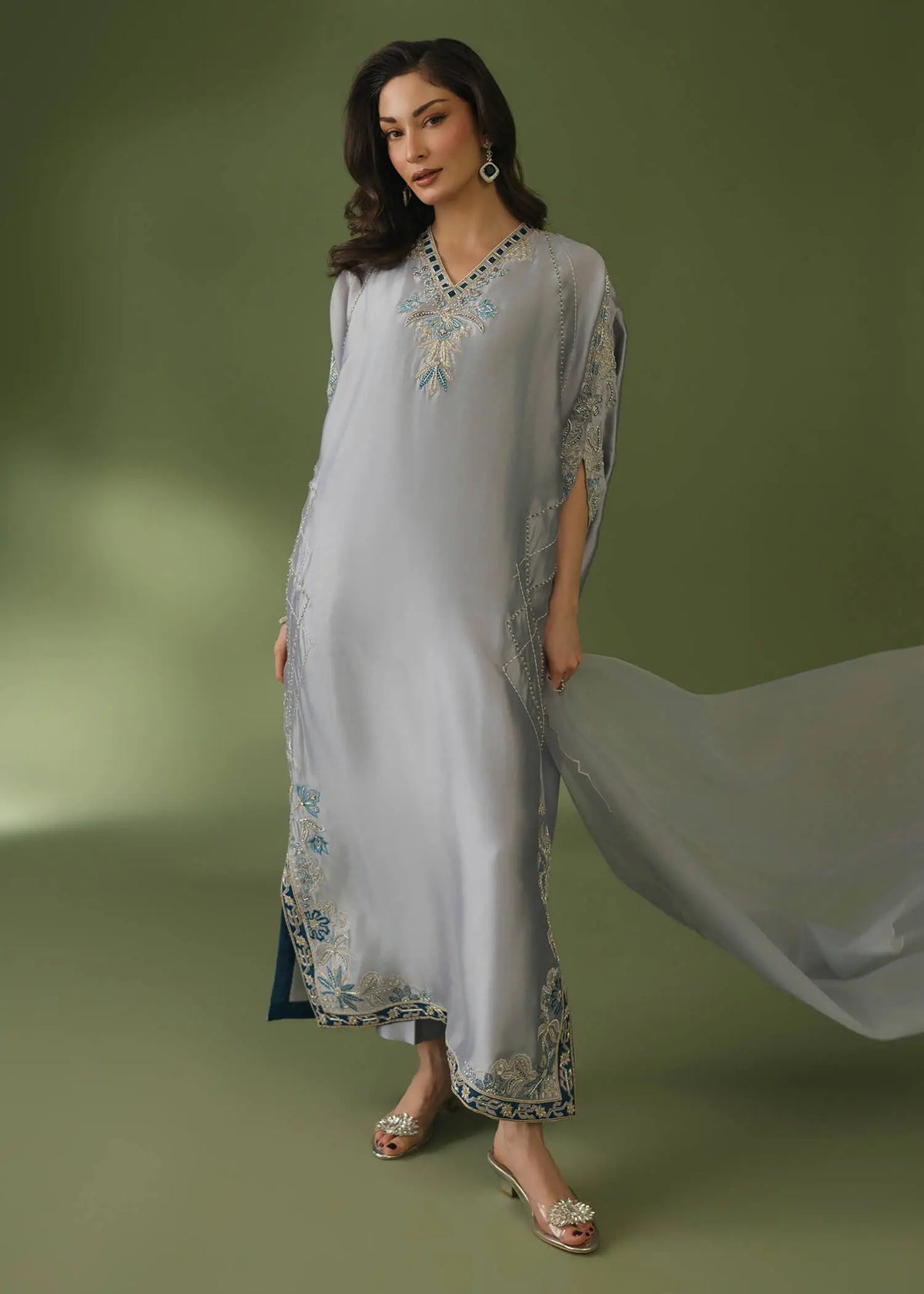 Jeem | Celestial Luxe Formals |GREY NOIR - by Libasekhas UK - Registered Vendor of : Jeem - 100% Original Designer Dress