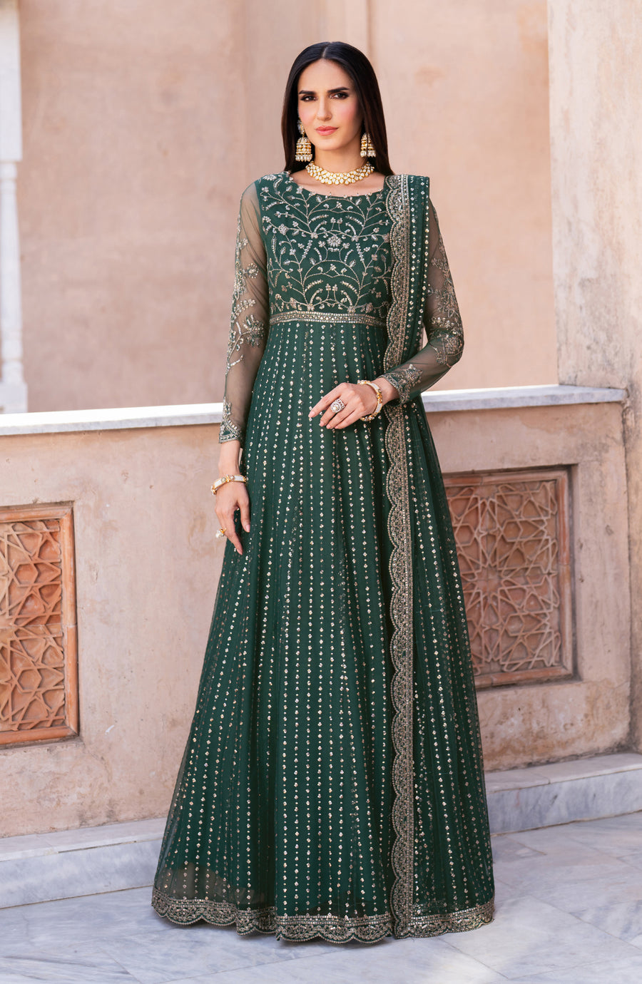 Zarif | Sahiba Formals | UNST-SBA-05 KERAN - by Libasekhas UK - Registered Vendor of : Zarif - 100% Original Designer Dress