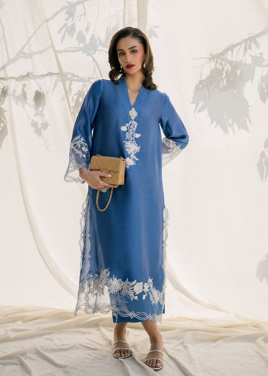 Mahgul | Samara Pret | Ocean Mist - by - Libasekhas UK - Registered Vendor of : Mahgul - 100% Original Designer Dresss