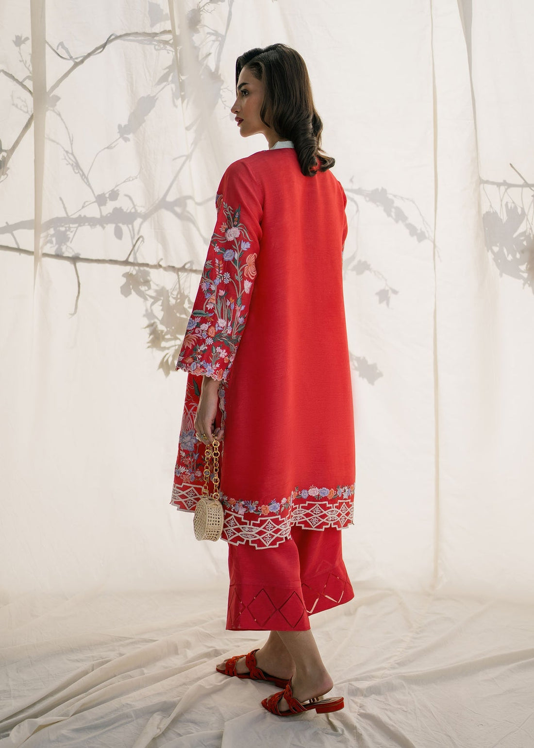Mahgul | Samara Pret | Crimson Sun - by - Libasekhas UK - Registered Vendor of : Mahgul - 100% Original Designer Dresss