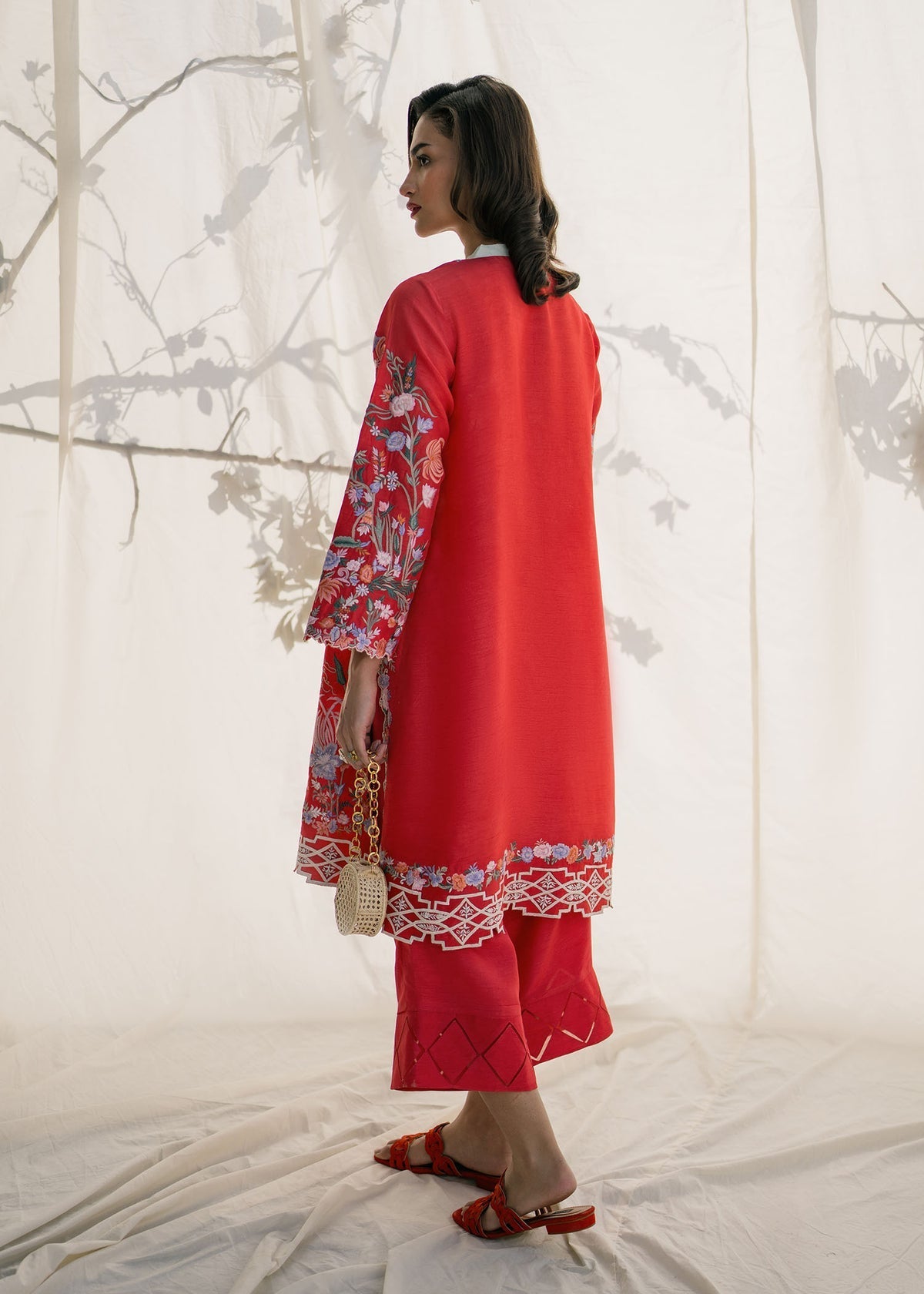 Mahgul | Samara Pret | Crimson Sun - by - Libasekhas UK - Registered Vendor of : Mahgul - 100% Original Designer Dresss