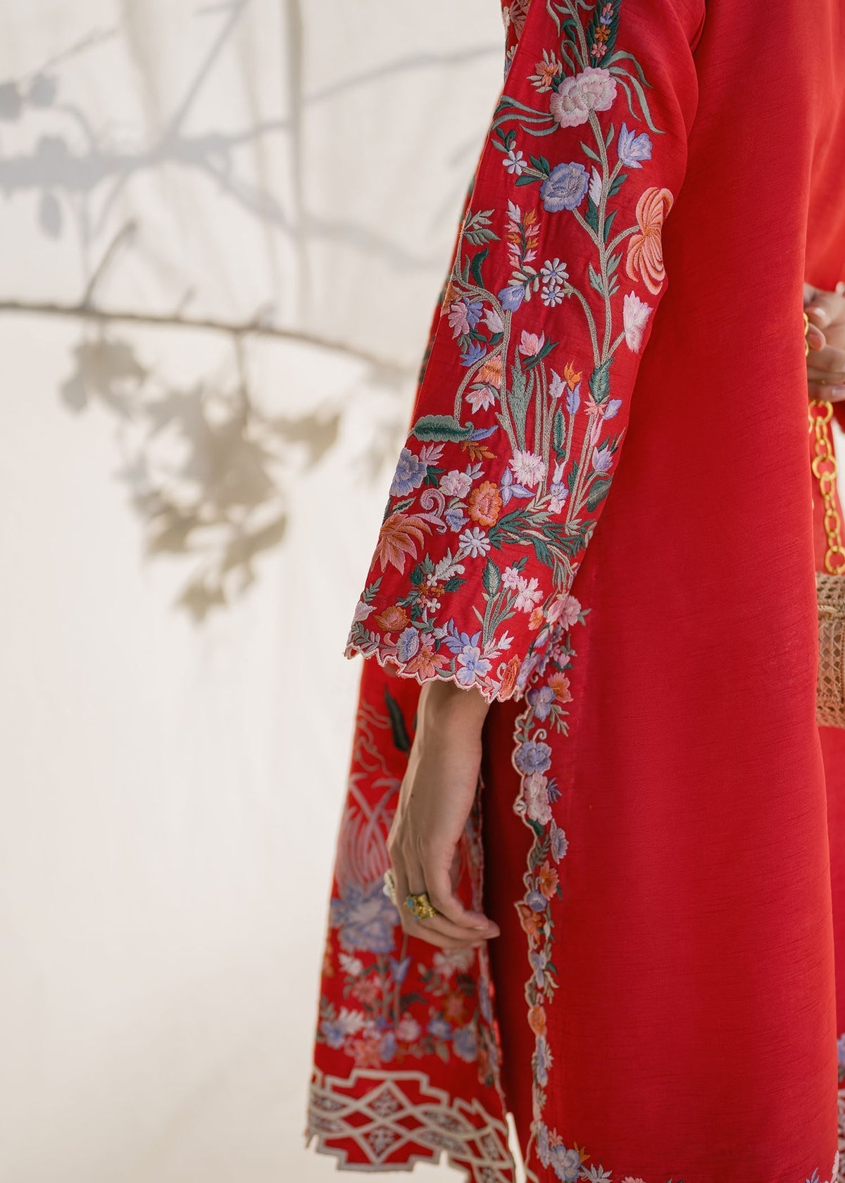 Mahgul | Samara Pret | Crimson Sun - by - Libasekhas UK - Registered Vendor of : Mahgul - 100% Original Designer Dresss