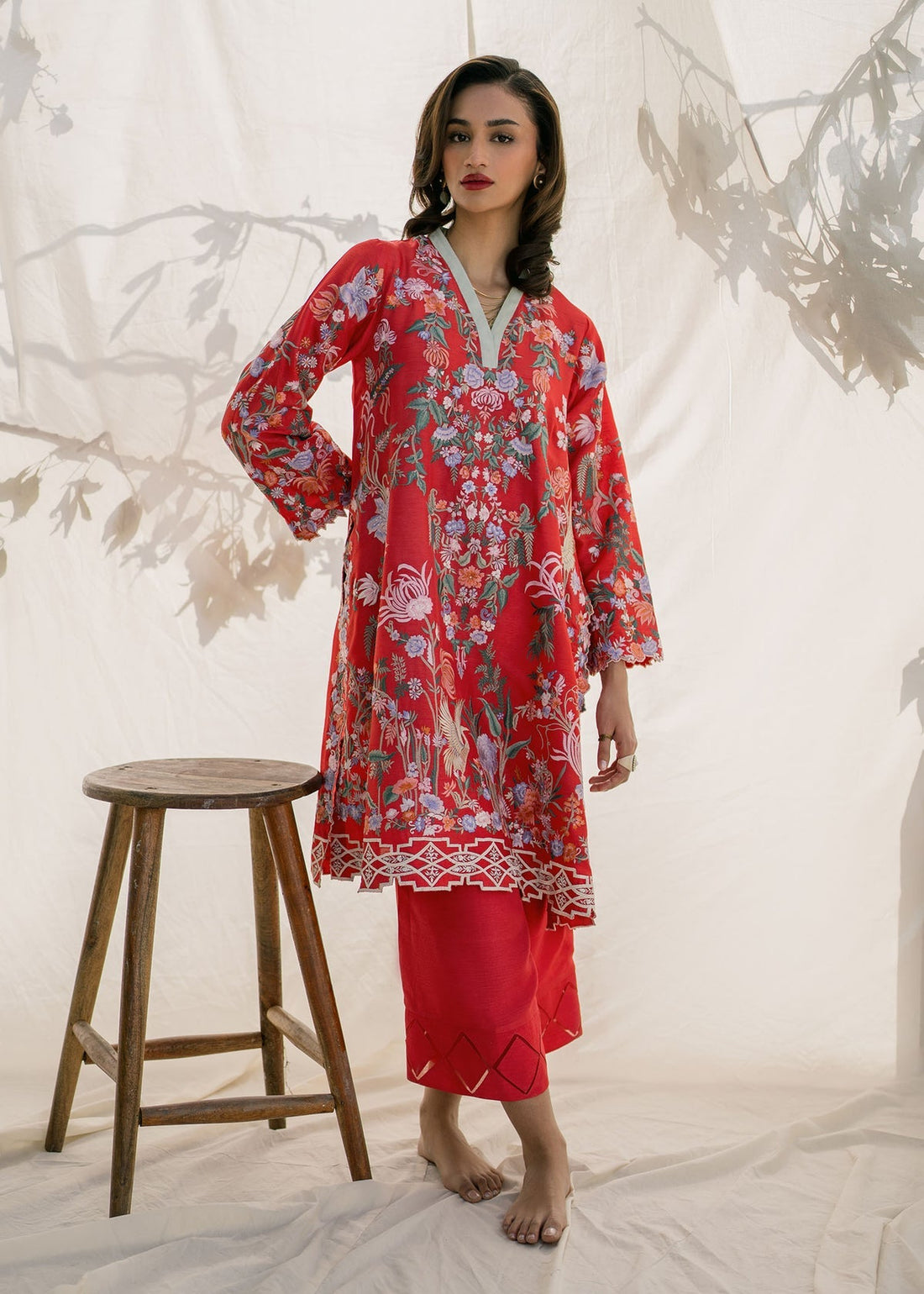 Mahgul | Samara Pret | Crimson Sun - by - Libasekhas UK - Registered Vendor of : Mahgul - 100% Original Designer Dresss