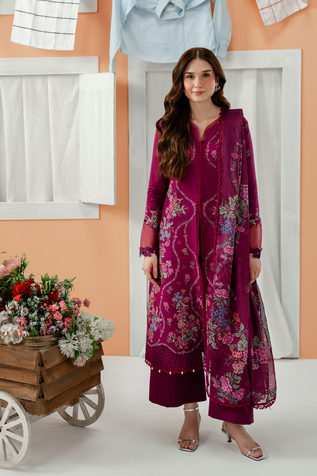 Zarposh | Sundaze Luxe Pret | Virelle - by Libasekhas UK - Registered Vendor of : Zarposh - 100% Original Designer Dress