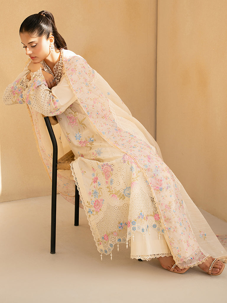 Rajbari | Jahaan Premium Festive Lawn | AIRA (Jahan) 2-A - by - Libasekhas UK - Registered Vendor of : Rajbari - 100% Original Designer Dresss