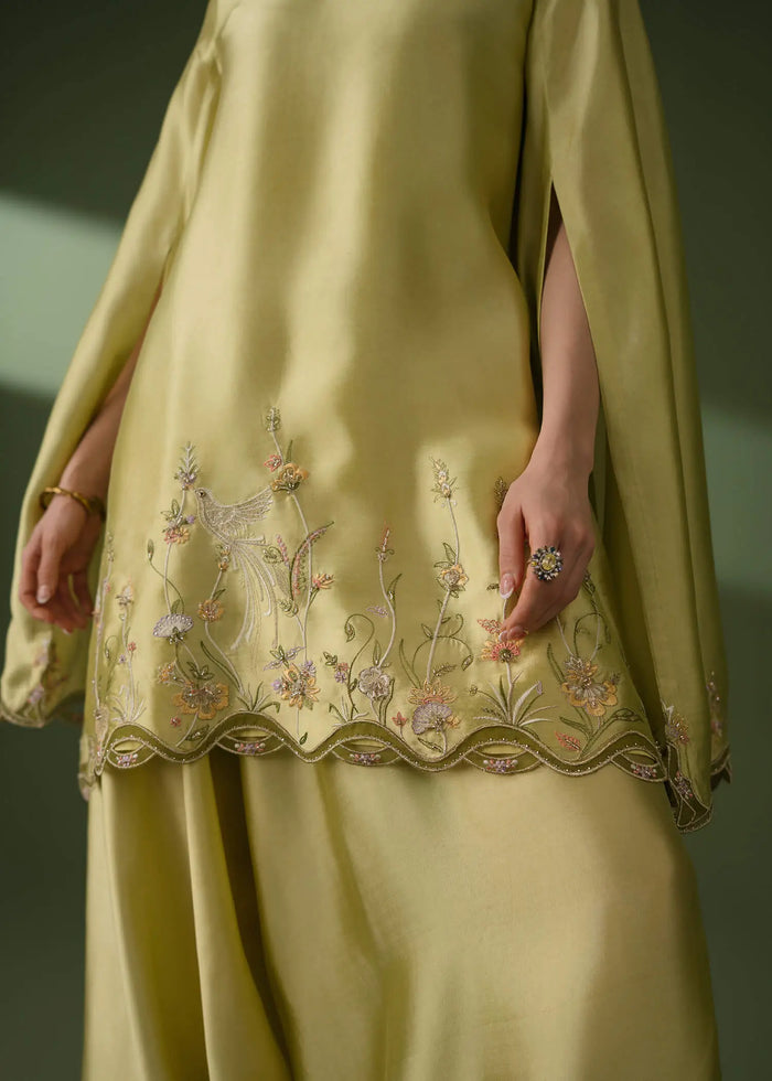 Jeem | Celestial Luxe Formals | LEIA MINT GREEN - by Libasekhas UK - Registered Vendor of : Jeem - 100% Original Designer Dress
