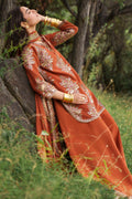 Charizma | Festive Pret | 3-PC Embroidered Raw Silk CMA-6-441 - by Libasekhas UK - Registered Vendor of : Charizma - 100% Original Designer Dress