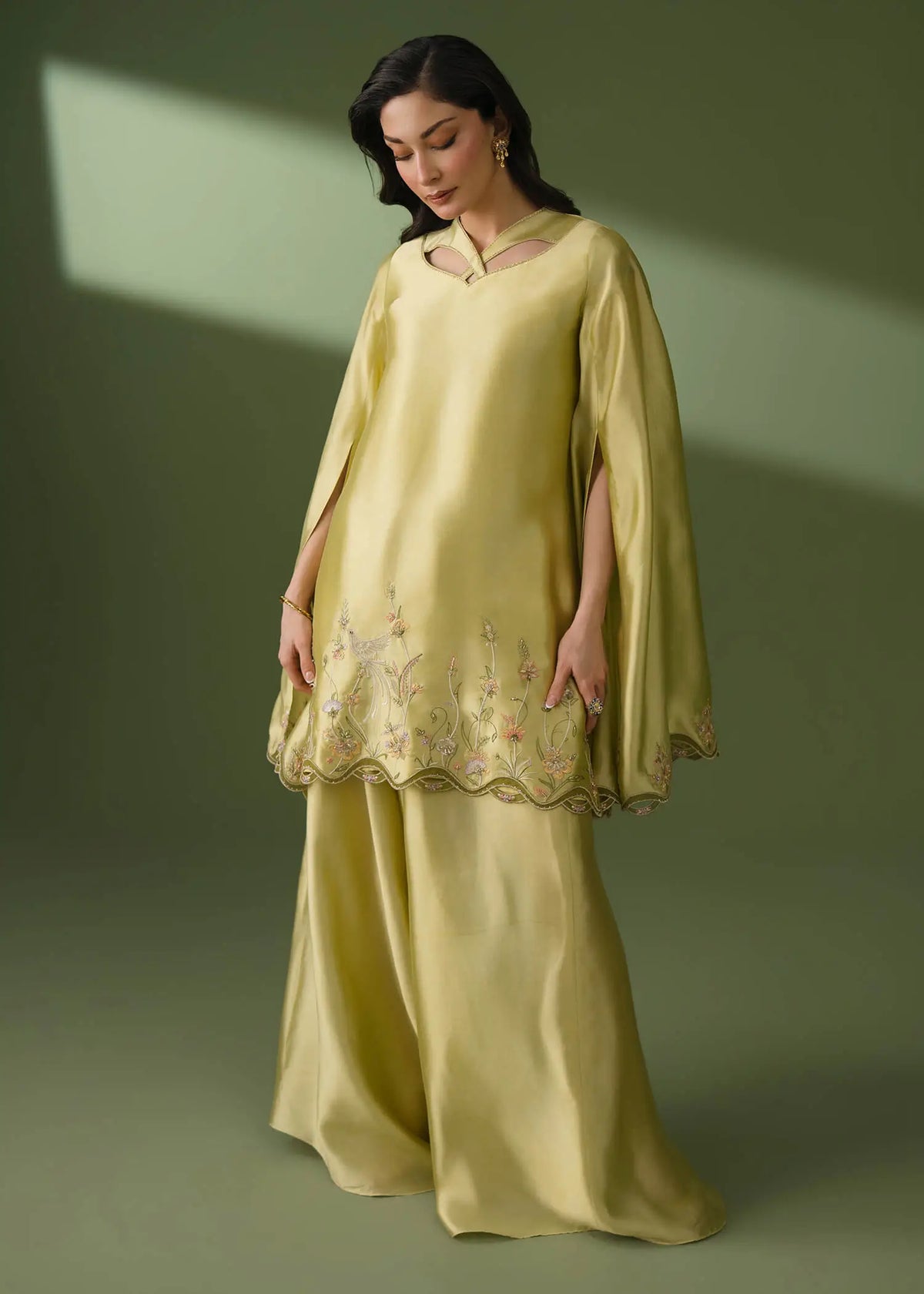 Jeem | Celestial Luxe Formals | LEIA MINT GREEN - by Libasekhas UK - Registered Vendor of : Jeem - 100% Original Designer Dress