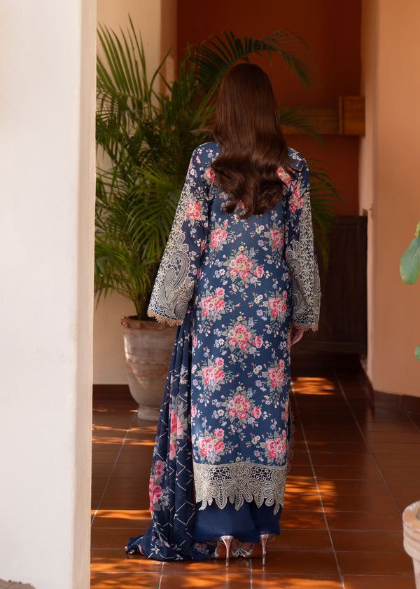 Myeesha | Lamhay Luxury Lawn 25 | Zohra - by - Libasekhas UK - Registered Vendor of : Myeesha - 100% Original Designer Dresss