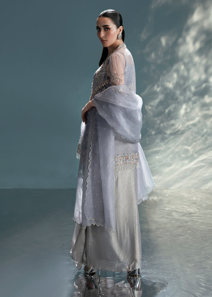 Jeem | Celestial Luxe Formals | DUSTY GREY - by Libasekhas UK - Registered Vendor of : Jeem - 100% Original Designer Dress