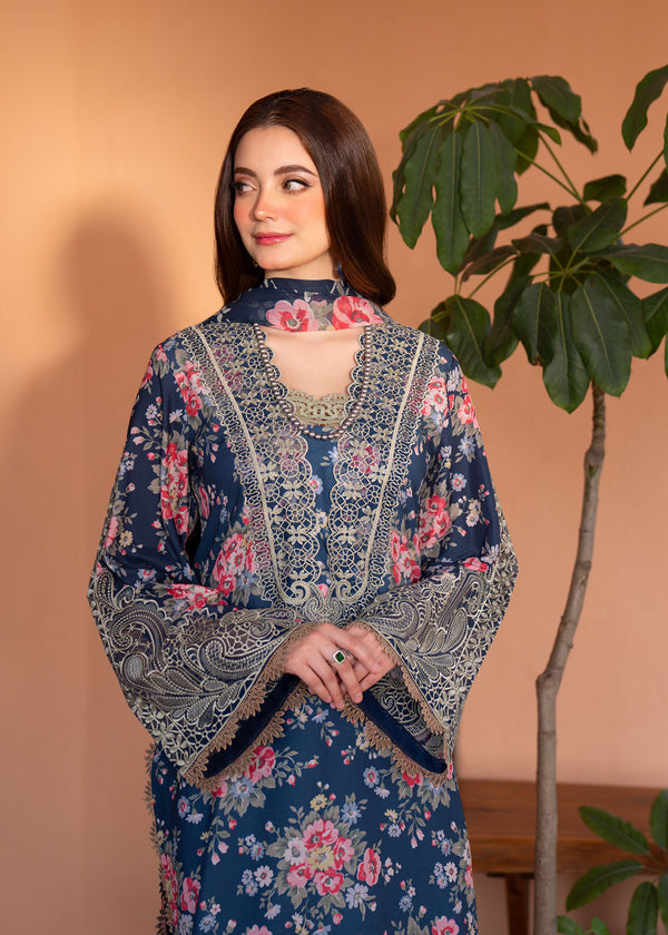 Myeesha | Lamhay Luxury Lawn 25 | Zohra - by - Libasekhas UK - Registered Vendor of : Myeesha - 100% Original Designer Dresss