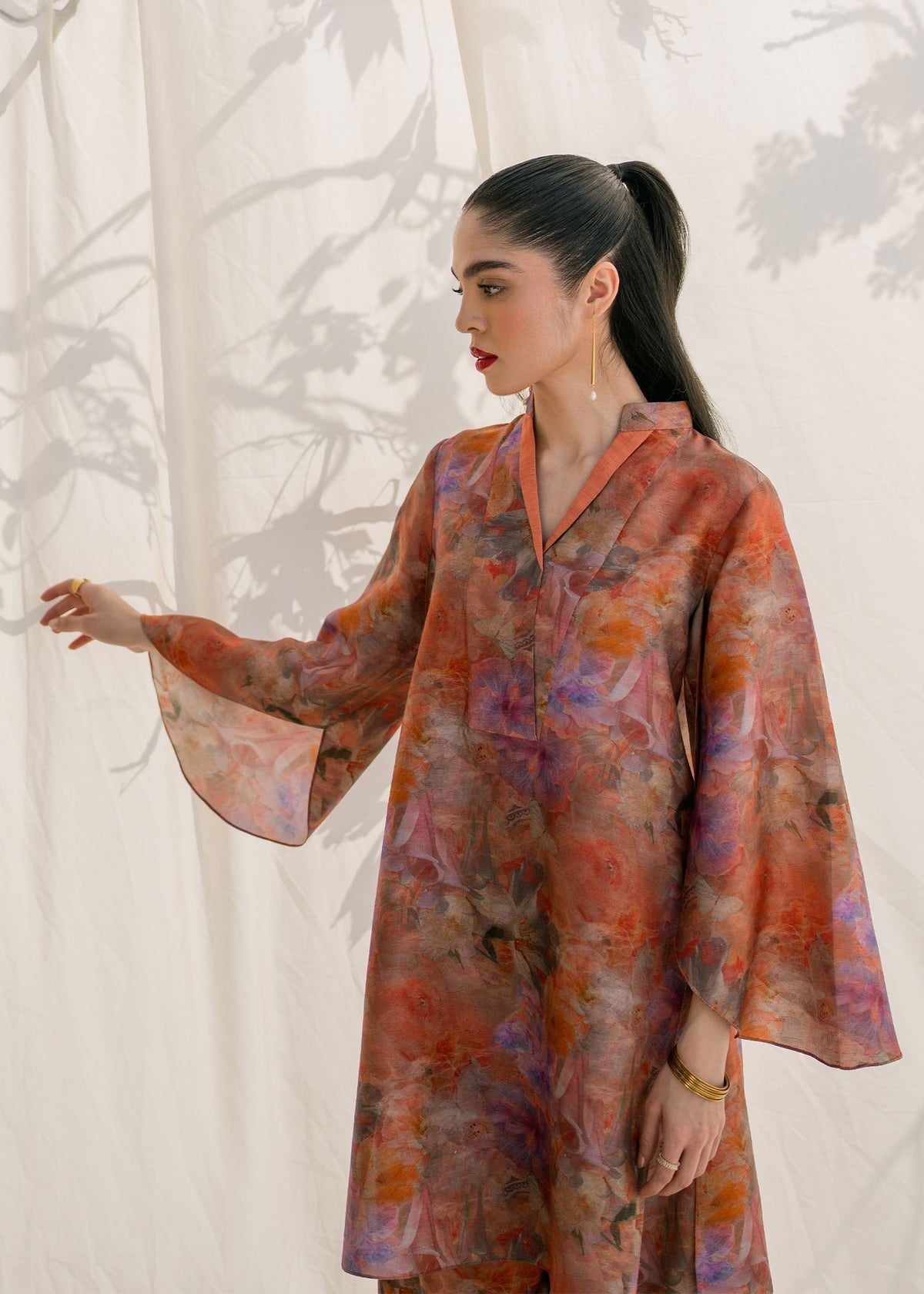 Mahgul | Samara Pret | Coral Sea - by - Libasekhas UK - Registered Vendor of : Mahgul - 100% Original Designer Dresss